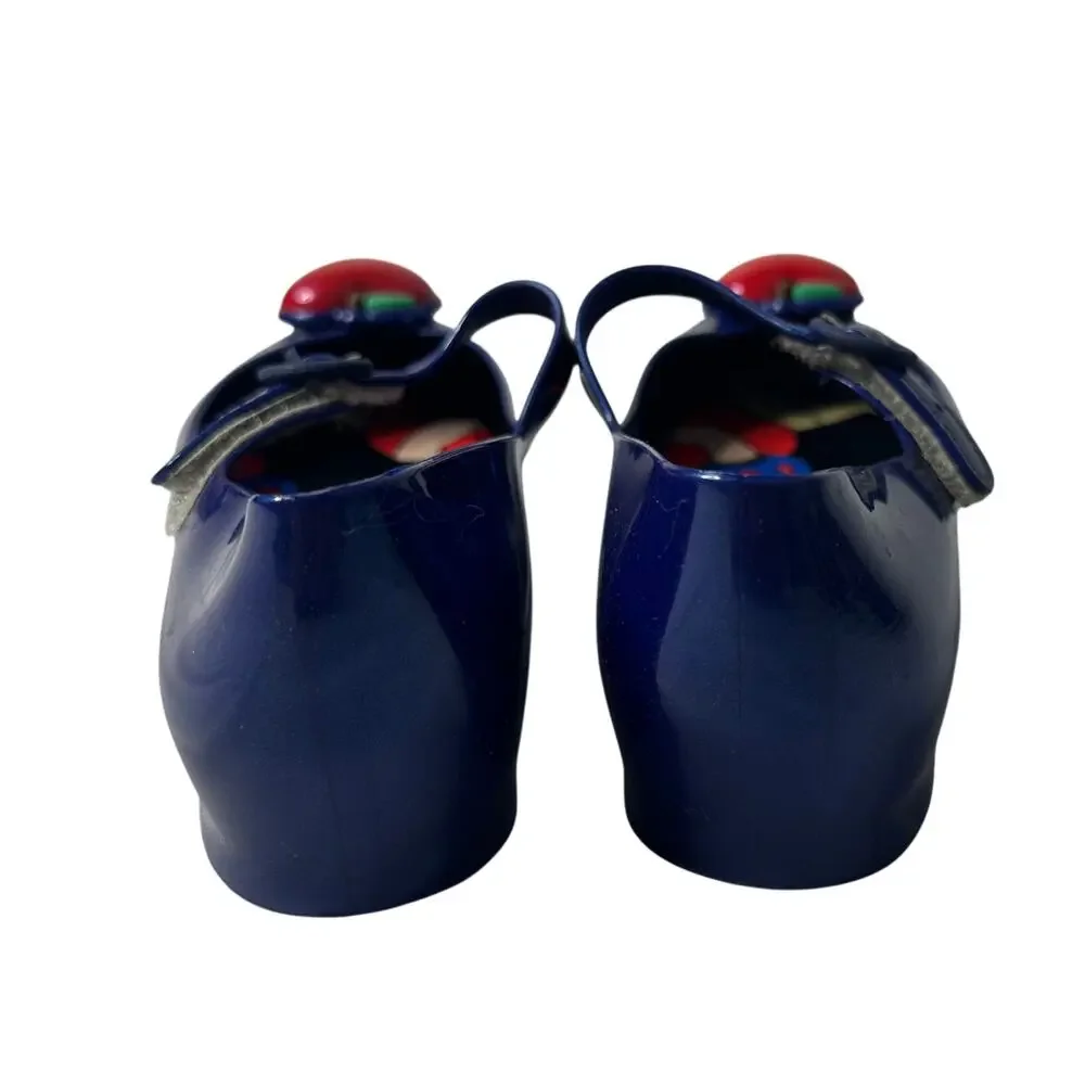 Mini Melissa Snow White Heels Disney Mary Jane Apple Shoes Kids Size 12 USA
